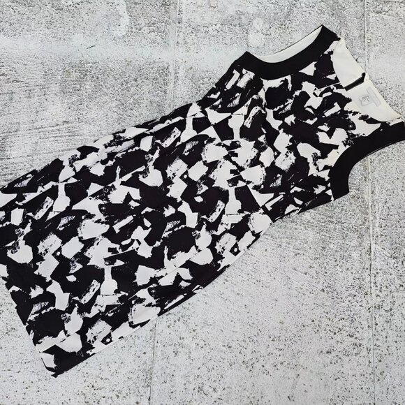 H&M Dresses & Skirts - H&M Women Dress Black/White Sleeve Less Knee Length Dress Size 6US